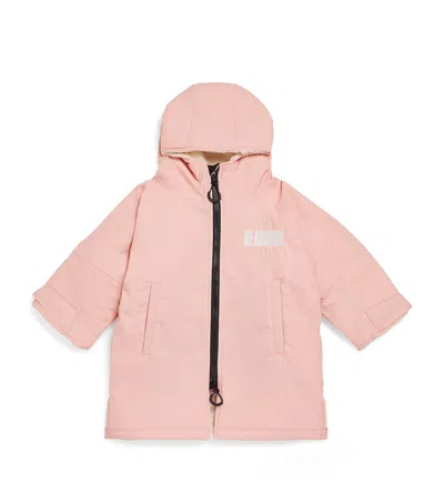 Beach Bum Kids' Waterproof Fleece-lined Brobe In Pink