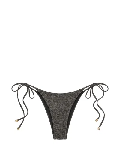 Beach Bunny Amelia Tie-fastening Bikini Bottoms In Black