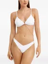 Beach Bunny Daryn Triangle Bikini Top In White