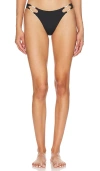 Beach Bunny Evie Skimpy Bottom In Black