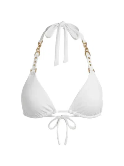 Beach Bunny Olivia Bikini Top In White