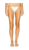 Beach Bunny Raja Tango Bikini Bottom In White
