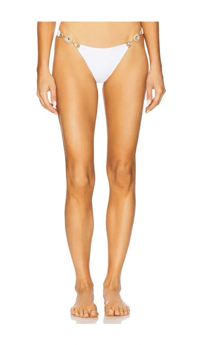 Beach Bunny Raja Tango Bikini Bottom In White