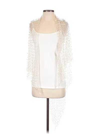 Pre-owned Beach Bunny Short Sleeve Blouse In Ivory
