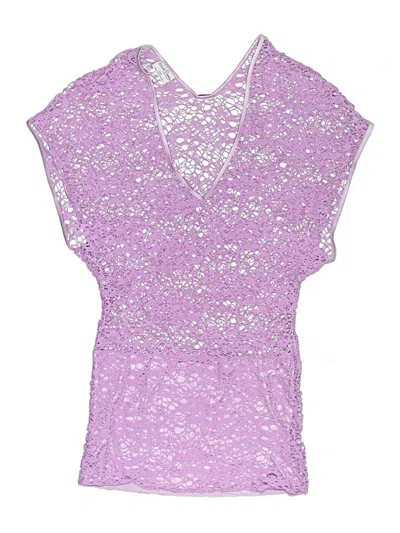 Pre-owned Beach Bunny Swimsuit Cover Up In Purple