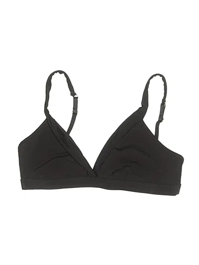 Pre-owned Beach Bunny Swimsuit Top Black Swimwear