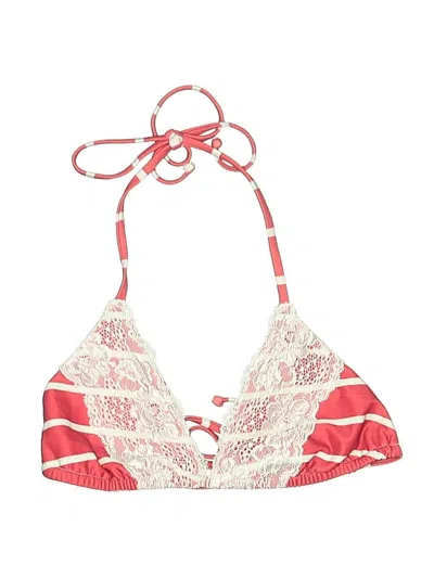 Pre-owned Beach Bunny Swimsuit Top Red Swimwear