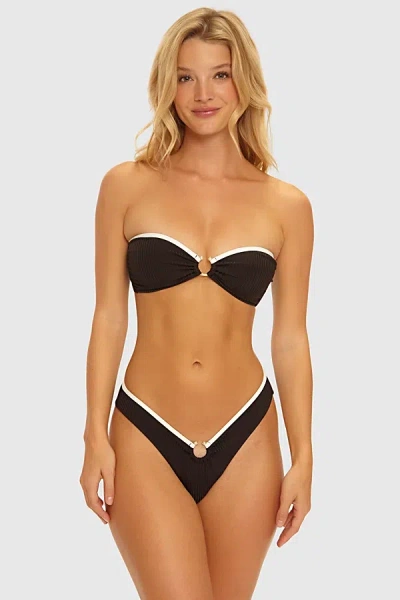 Beach Bunny Swimwear Anchor Bikini Bottoms In Black Bottom, Women's At Urban Outfitters In Multi