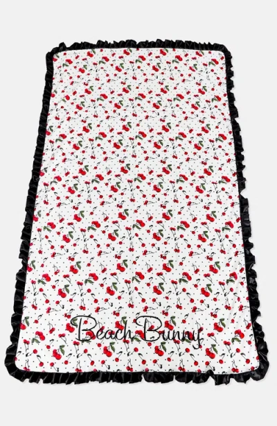 Beach Bunny Swimwear Dot Beach Towel In Cherry Dot
