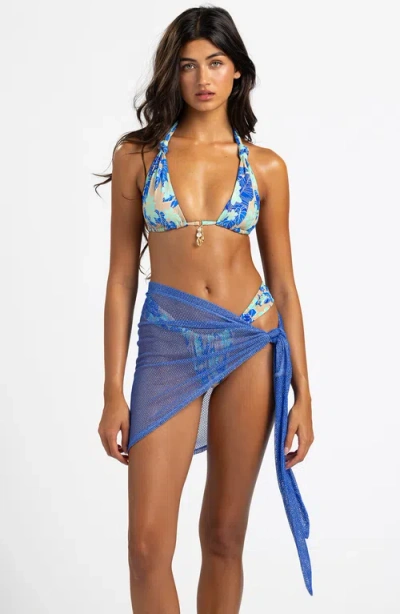 Beach Bunny Swimwear Dudley Short Pareo In Blue