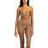 Beach Bunny Swimwear Dudley Short Pareo In Nude