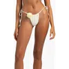 Beach Bunny Swimwear Evangaline Tie Side Tango In Ivory