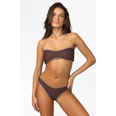 Beach Bunny Swimwear Gemma Bandeau Top In Black