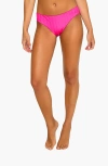 Beach Bunny Swimwear Gloria Full Bottom In Influencer Pink