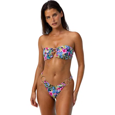 Beach Bunny Swimwear Grace Bandeau Top In Multi