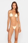 Beach Bunny Swimwear Gunpowder And Beads Tango Tie Side Bottom In White
