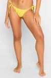 Beach Bunny Swimwear Hard Summer Tie Side Bikini Bottom In Sunshine