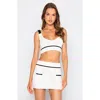 Beach Bunny Swimwear Juliette Knit Skirt In White