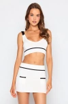 Beach Bunny Swimwear Juliette Knit Tank In White