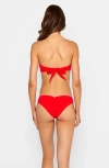 Beach Bunny Swimwear Leopard Love Skimpy Bikini Bottom In Red