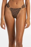 Beach Bunny Swimwear Leopard Love Tango Bikini Bottom In Leopard Print