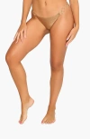 Beach Bunny Swimwear Lexi Tango Bottom New Glitter Nude In Glitter Nude