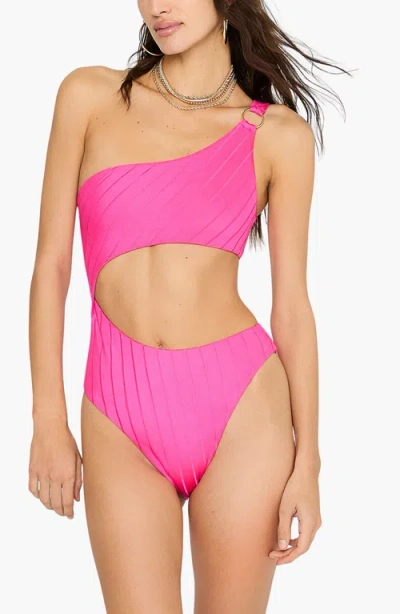 Beach Bunny Swimwear Lilly One Piece Swimsuit In Influencer Pink
