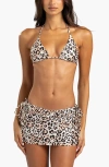 Beach Bunny Swimwear Luna Mini Skirt In Leopard