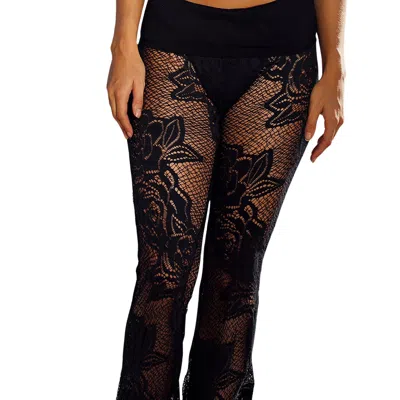 Beach Bunny Swimwear Monique Booty Pant In Black