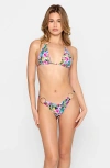 Beach Bunny Swimwear Nadia Skimpy Bottom In Blue
