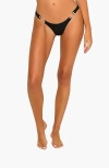 Beach Bunny Swimwear Noelani Skimpy Bottom In Black
