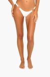 Beach Bunny Swimwear Noelani Skimpy Bottom In White