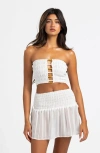 Beach Bunny Swimwear Remi Tube Top In Neutral