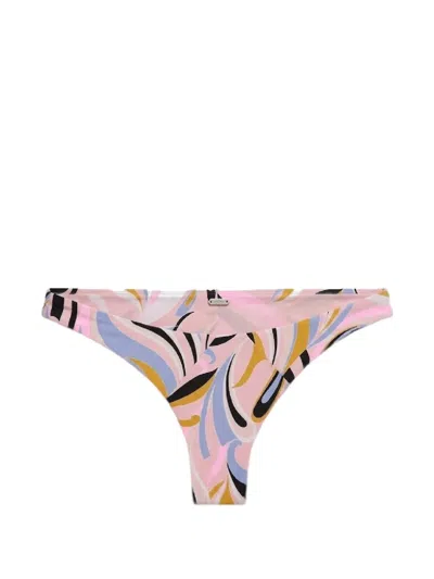 Beach Bunny Sydney Tango Printed Bikini Bottoms In Pink
