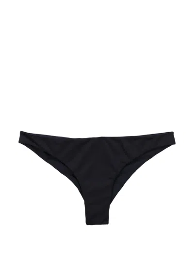 Beach Bunny Zoey Zip Bikini Bottoms In Black