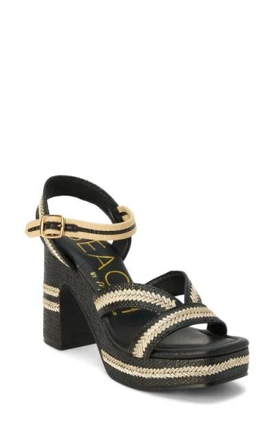 Beach By Matisse Adelaide Ankle Strap Platform Sandal In Black