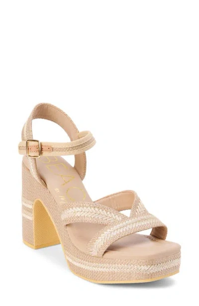 Beach By Matisse Adelaide Ankle Strap Platform Sandal In Taupe