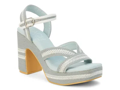 Beach By Matisse Adelaide Ankle Strap Platform Sandal In Blue