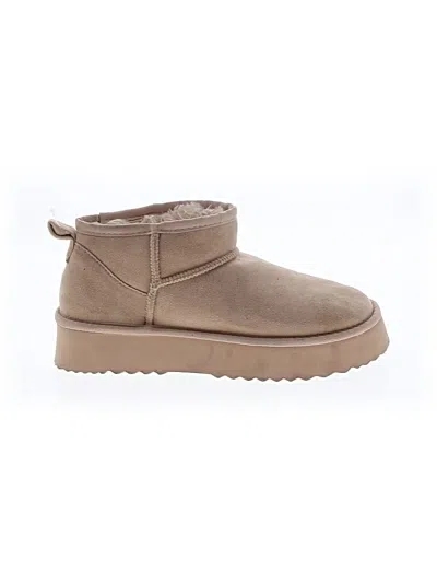 Pre-owned Beach By Matisse Ankle Boots In Tan