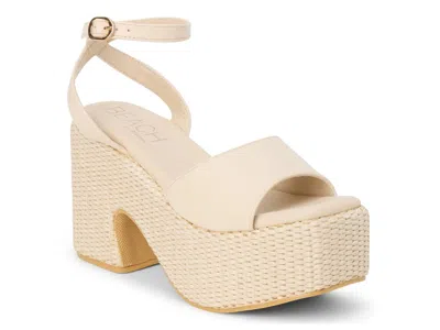Beach By Matisse Arden Platform Sandal In Yellow