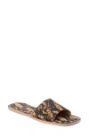 Beach By Matisse Bali Slide Sandal In Tan Python