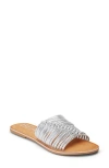 Beach By Matisse Baxter Slide Sandal In Silver