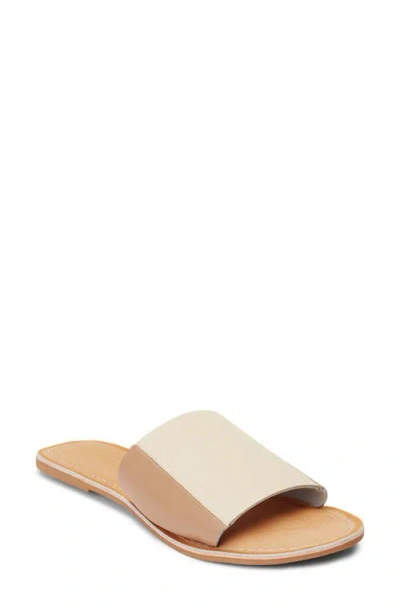 Beach By Matisse Bonfire Slide Sandal In Ivory/taupe