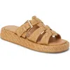 Beach By Matisse Ciao Platform Wedge Slide Sandal In Orange