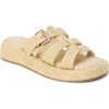 Beach By Matisse Ciao Platform Wedge Slide Sandal In Natural