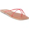 Beach By Matisse Coastline Slide Sandal In Cherry Red