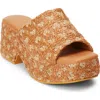Beach By Matisse Cruz Platform Slide Sandal In Multi