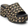 Beach By Matisse Cruz Platform Slide Sandal In Multi