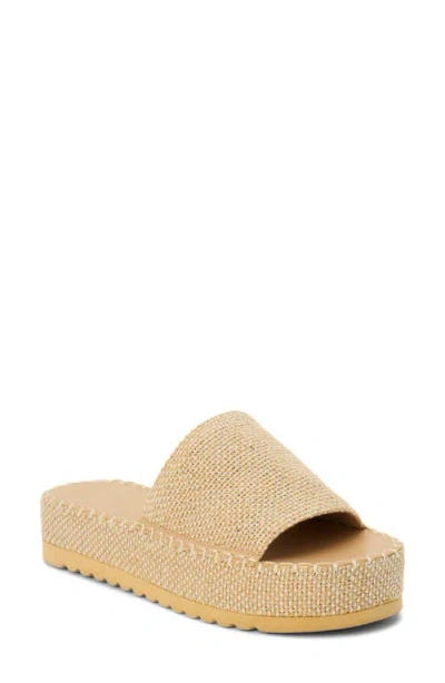 Beach By Matisse Del Mar Platform Slide Sandal In Brown