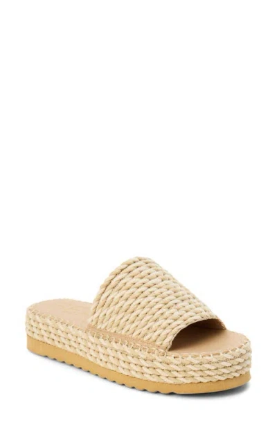 Beach By Matisse Del Mar Platform Slide Sandal In Brown